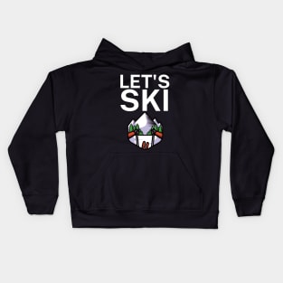 Lets ski Kids Hoodie